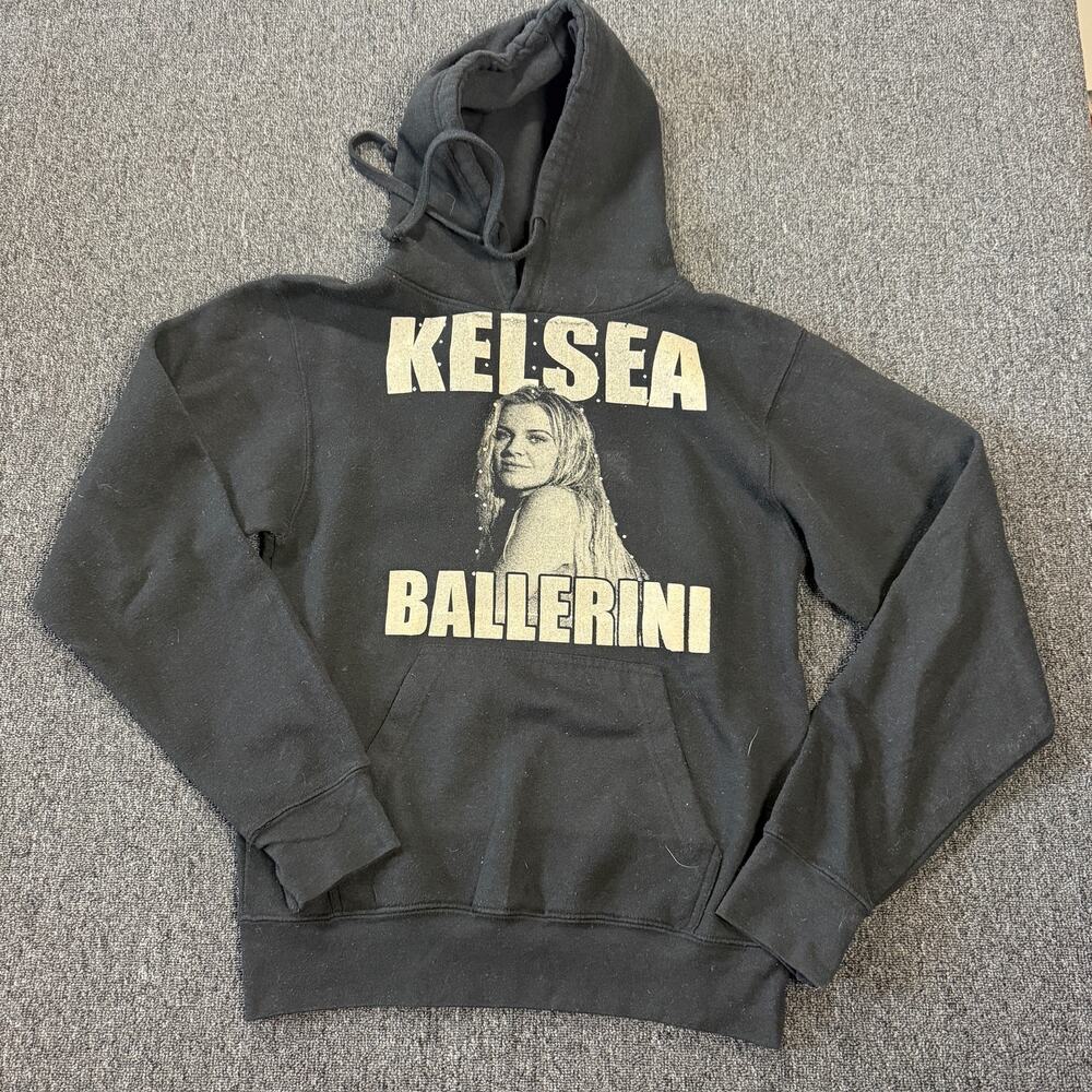 Vintage Y2k Kelsea Ballerini Tour Rhinestone Black Graphic Hoodie Sweatshirt S